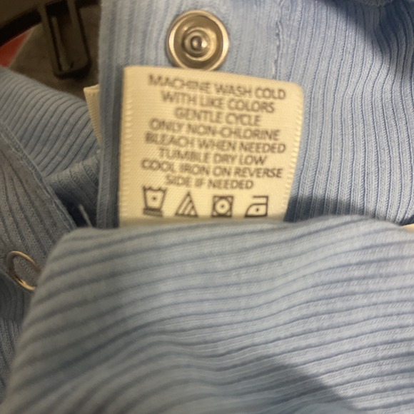 ultra flirt Junior light blue polo shirt  Large - Picture 6 of 7